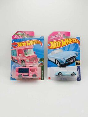 Hot Wheels Barbie Bundle: 1956 Corvette & Barbie Dream Camper - NIB